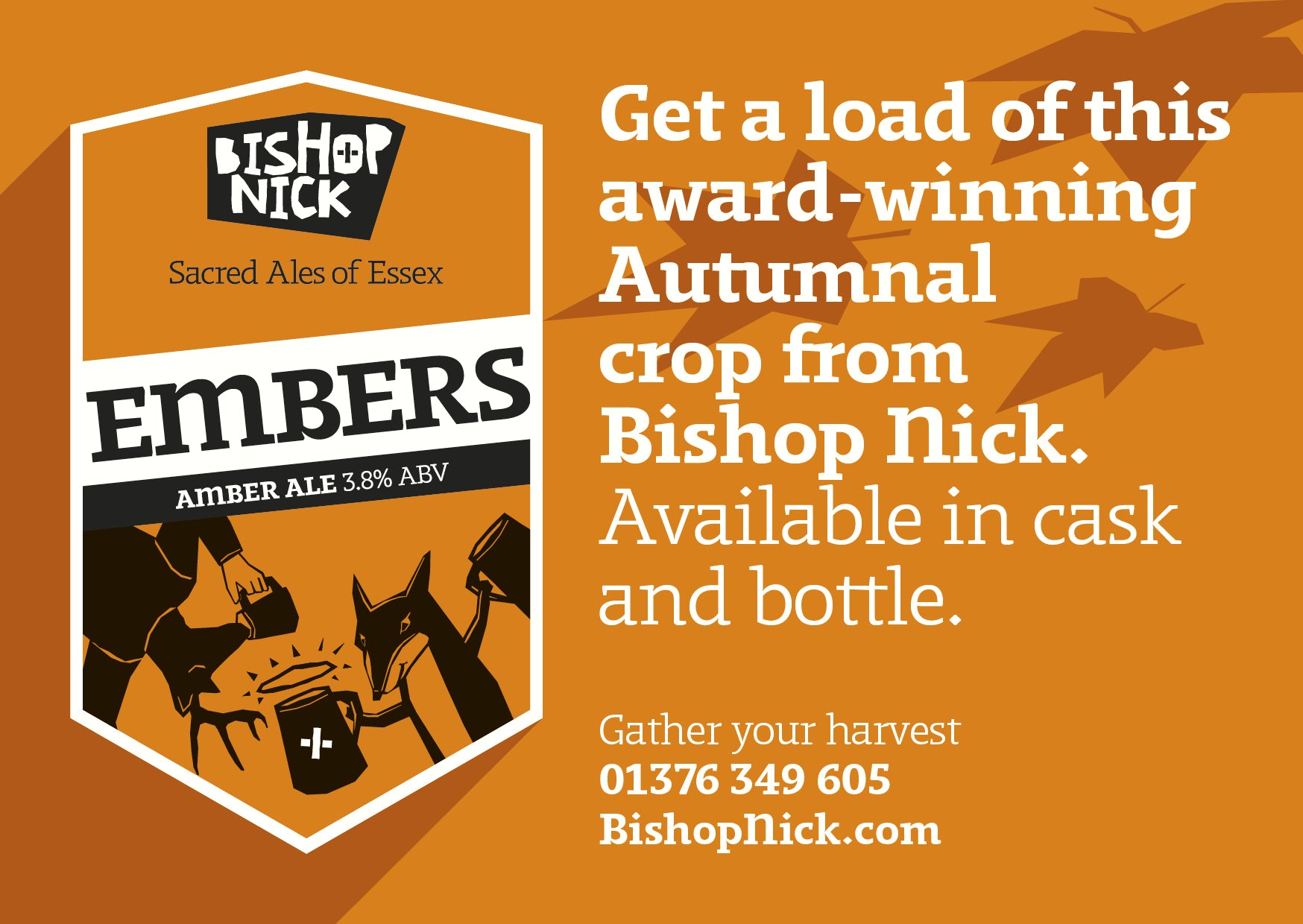Our award-winning amber ale is back