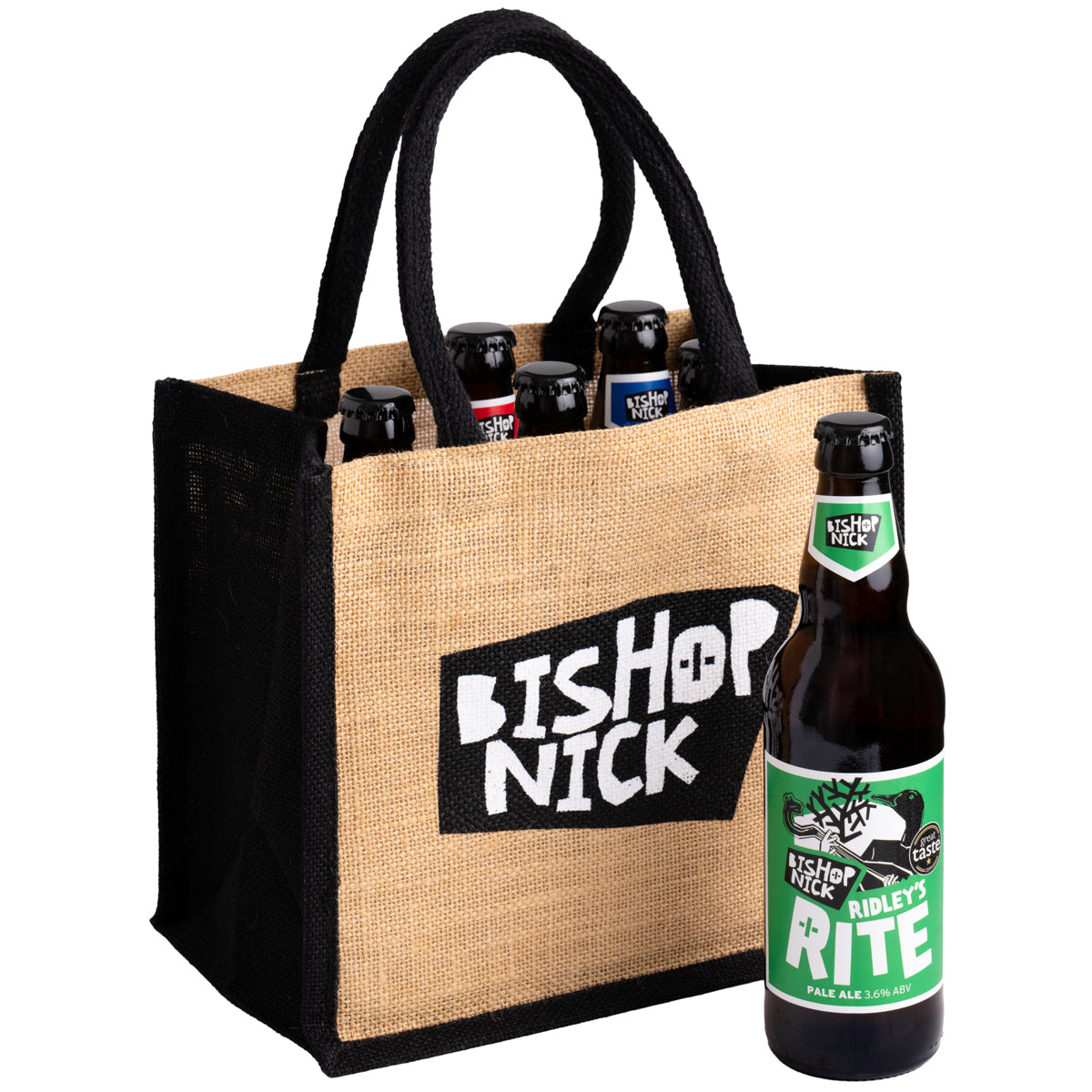 6 x Core Beers with jute bag