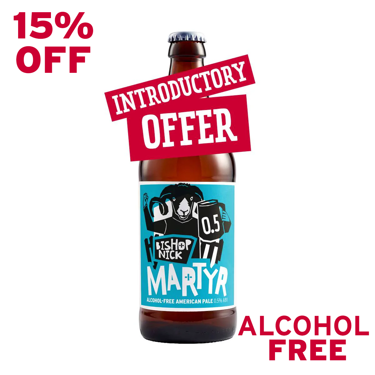 Martyr 0.5  (12 x 500ml bottles) - ALCOHOL-FREE